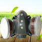 Industrial Dual-Tank Gas Mask with Activated Carbon Filters