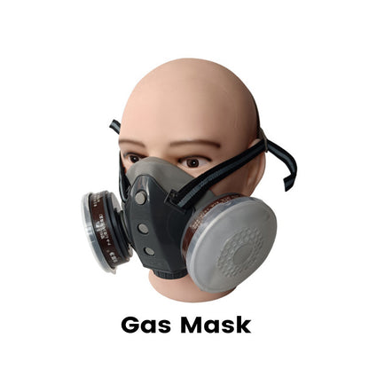 Industrial Dual-Tank Gas Mask with Activated Carbon Filters
