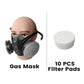 Industrial Dual-Tank Gas Mask with Activated Carbon Filters