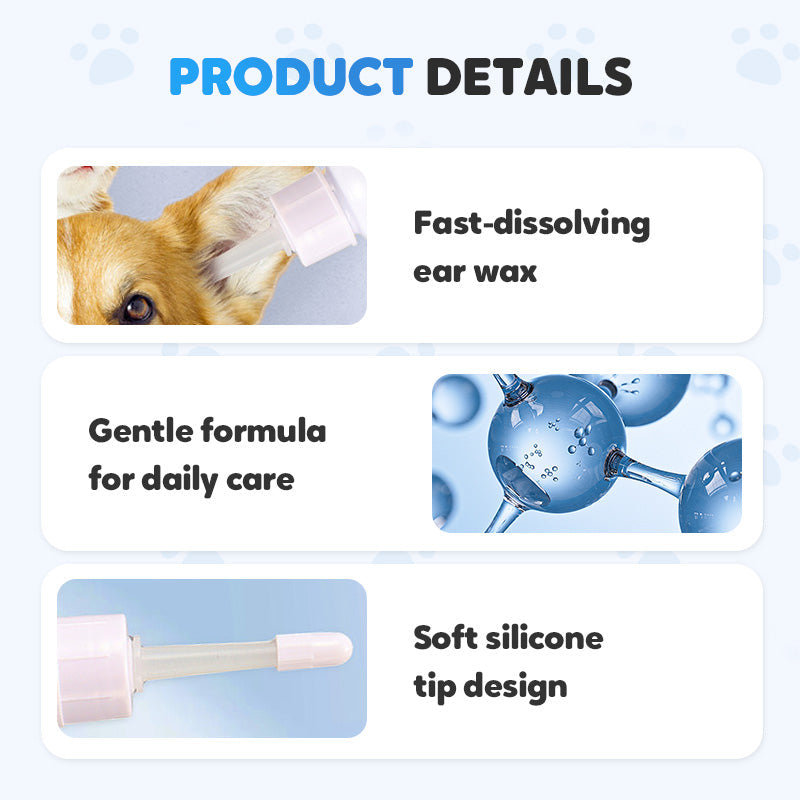 Gentle Pet Ear Cleaner with Soothing Aloe for Dogs & Cats