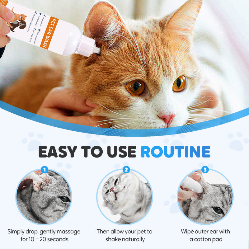 Gentle Pet Ear Cleaner with Soothing Aloe for Dogs & Cats