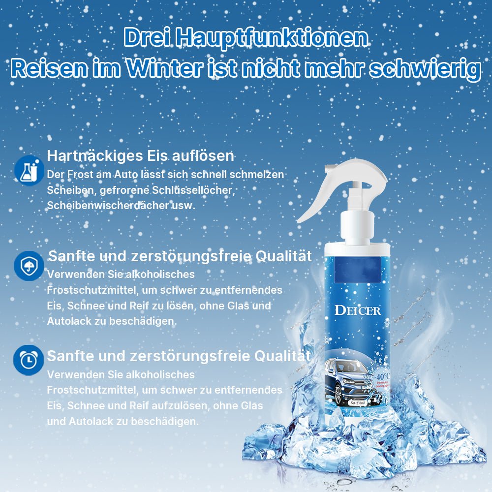 Fast-Acting Car Windshield De-Icing Spray
