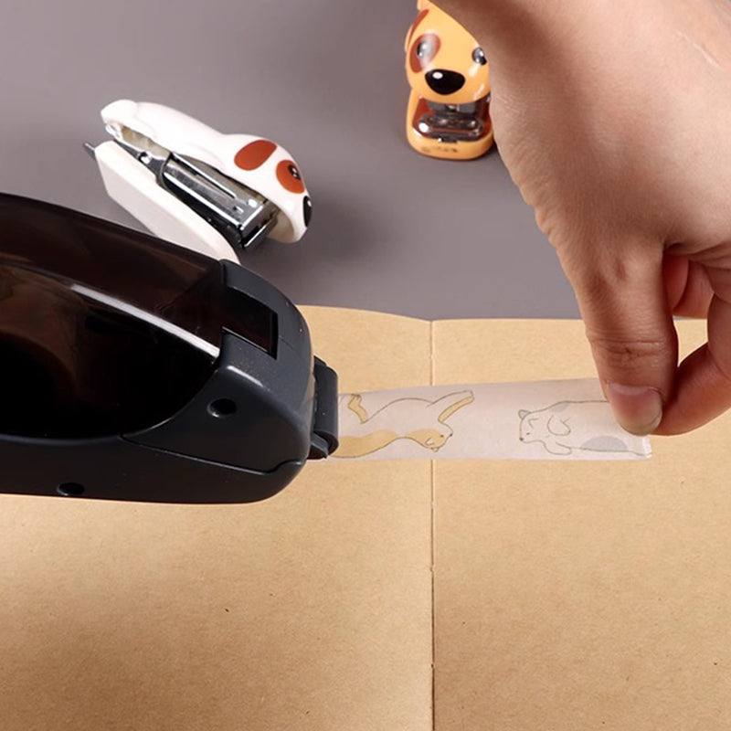Portable Tape Cutter with Hidden Blade