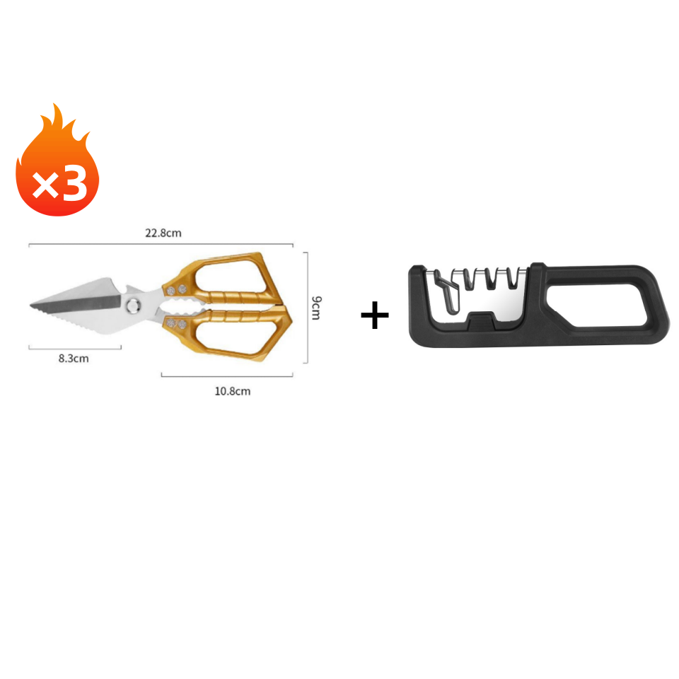 Heavy-Duty Stainless Steel Multi-Function Kitchen Shears