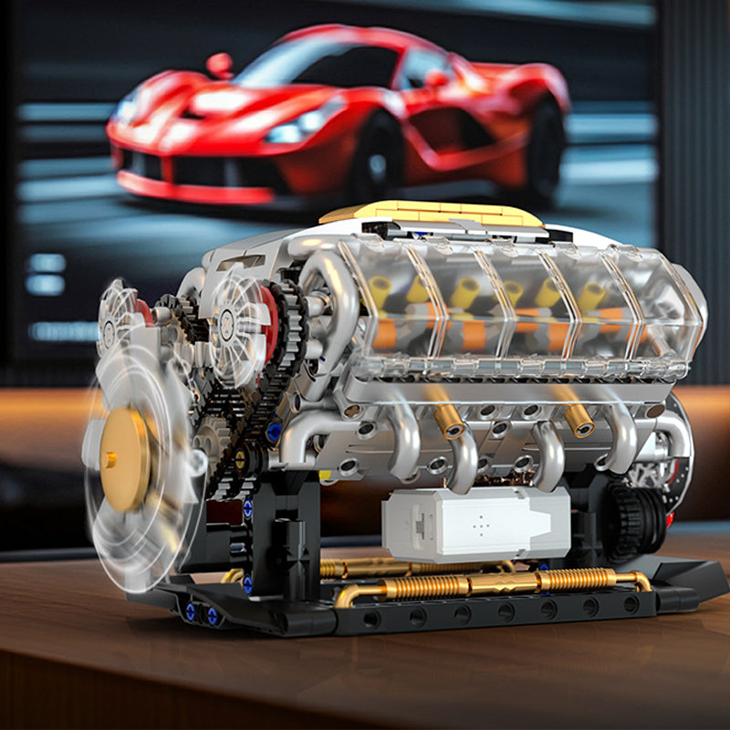 Building Blocks OHV V8 Small-Block Engine Model Kit