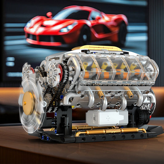 Building Blocks OHV V8 Small-Block Engine Model Kit
