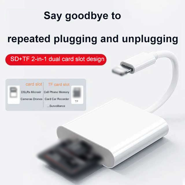 5-in-1 Card Reader with Dual USB-C Adapter and Fast Charging