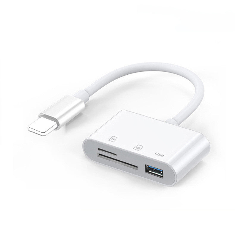 5-in-1 Card Reader with Dual USB-C Adapter and Fast Charging