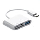 5-in-1 Card Reader with Dual USB-C Adapter and Fast Charging