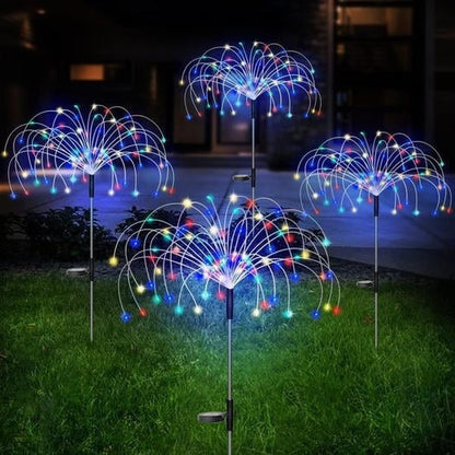 Waterproof Solar Garden Fireworks Light with 120 LEDs
