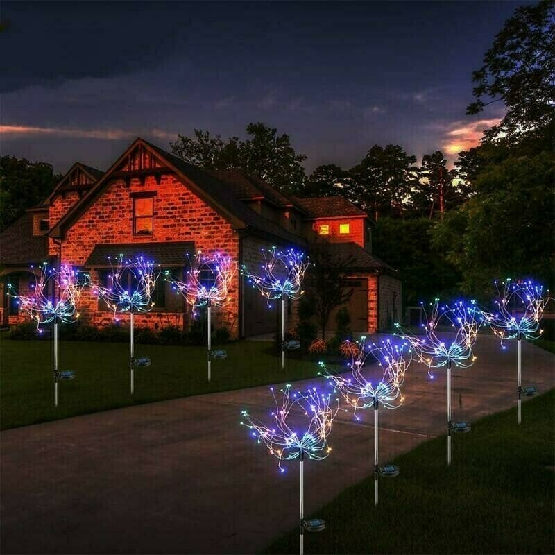 Waterproof Solar Garden Fireworks Light with 120 LEDs
