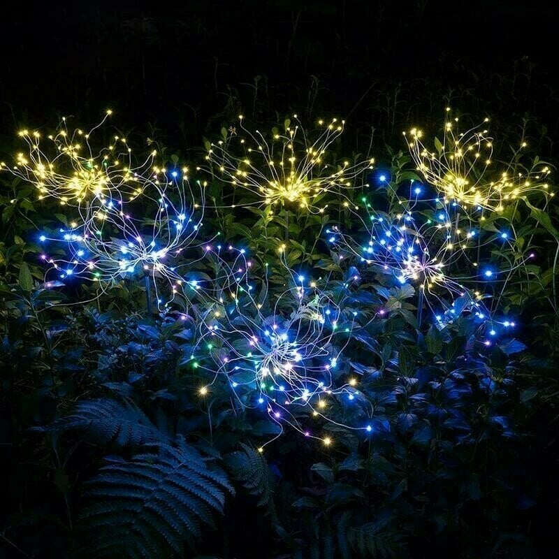 Waterproof Solar Garden Fireworks Light with 120 LEDs