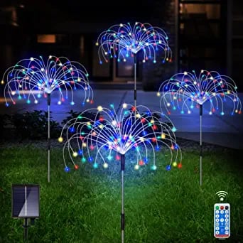 Waterproof Solar Garden Fireworks Light with 120 LEDs
