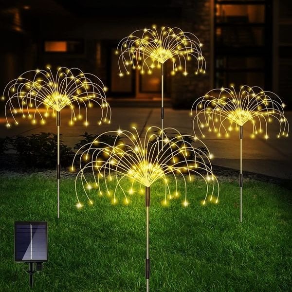 Waterproof Solar Garden Fireworks Light with 120 LEDs