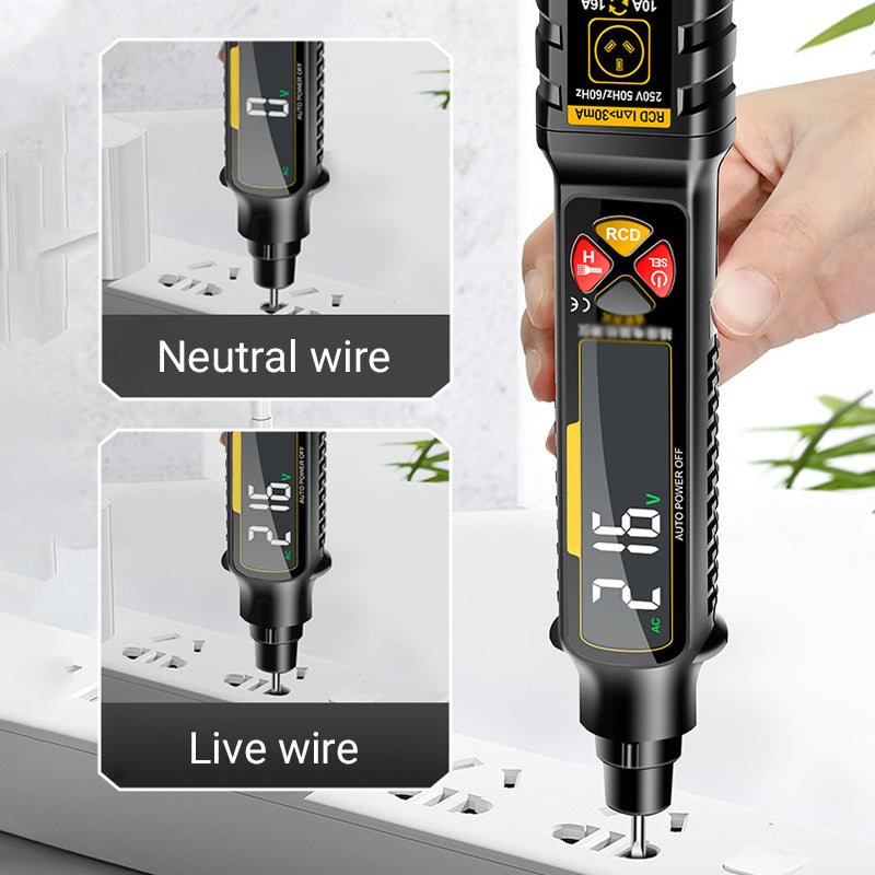 Multi-Function Smart Voltage Tester Pen with LED Display