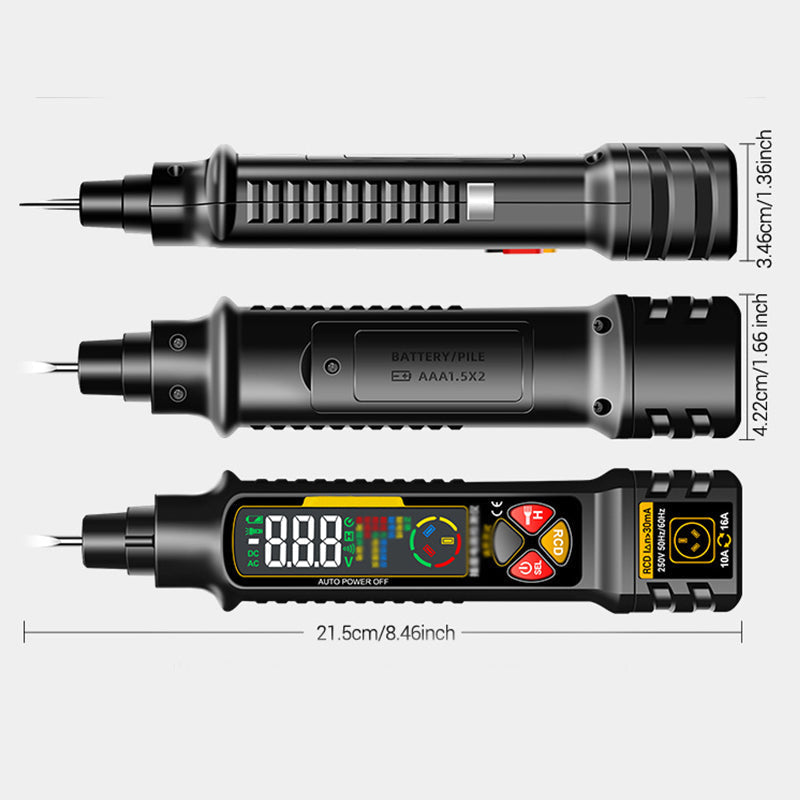 Multi-Function Smart Voltage Tester Pen with LED Display