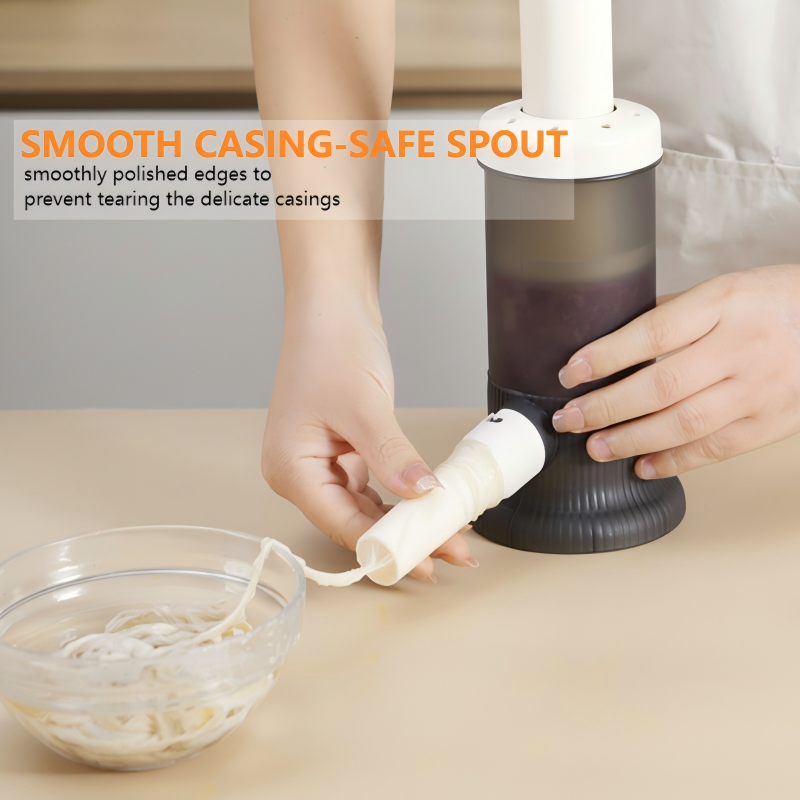 Manual Household Sausage Stuffer Machine with 4 Stuffing Tubes