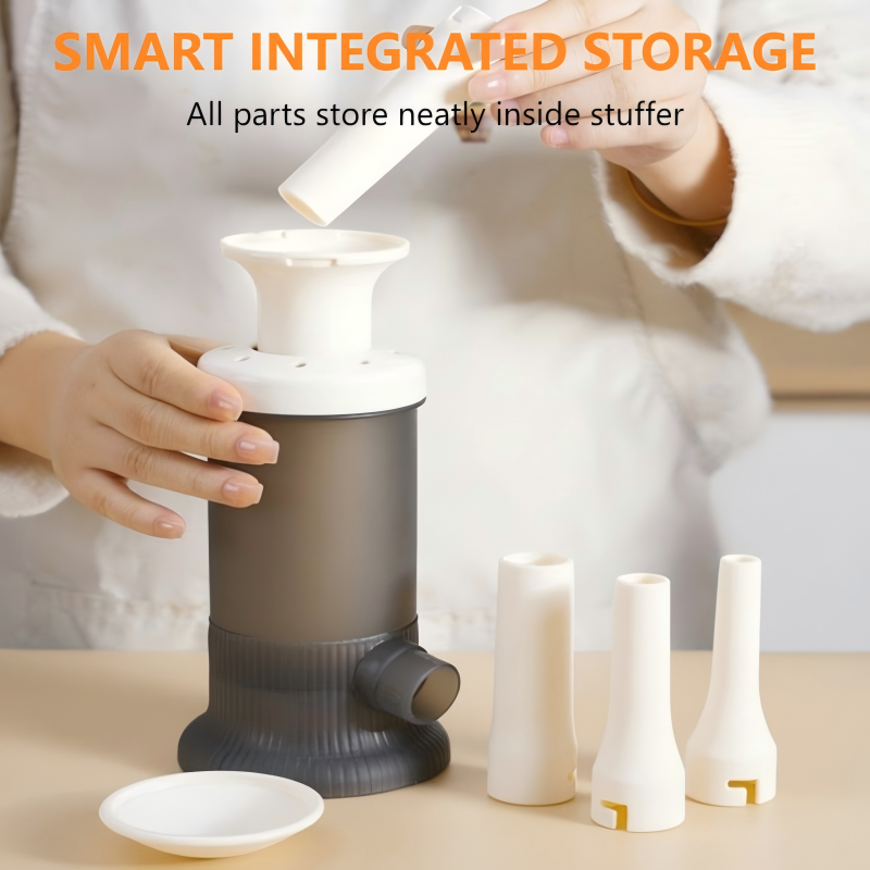 Manual Household Sausage Stuffer Machine with 4 Stuffing Tubes
