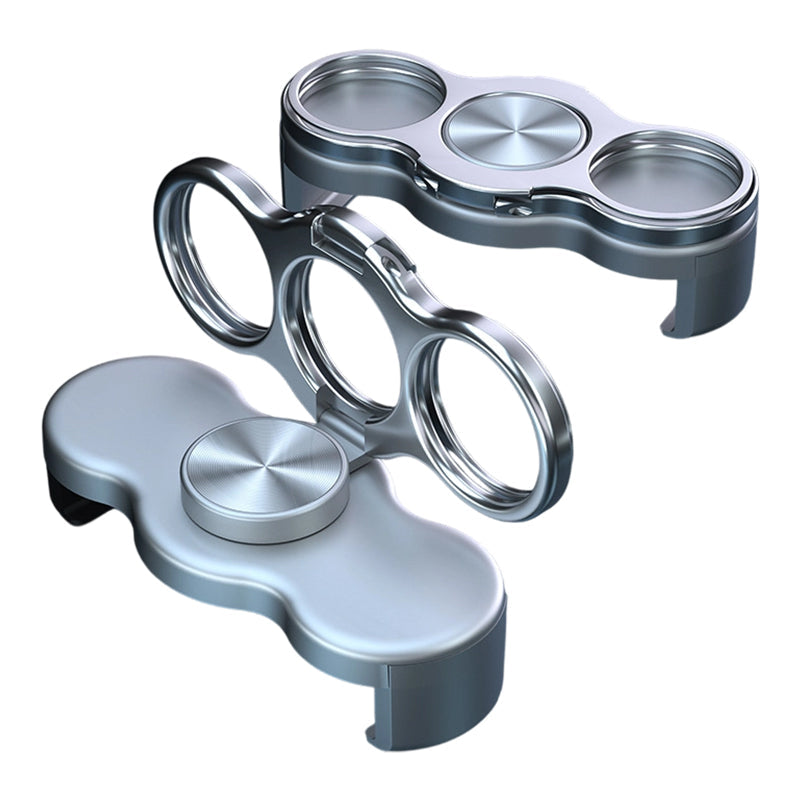 Dual-Ring Three-Finger Back Clip Phone Holder