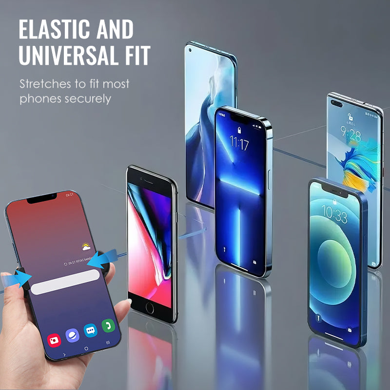 Dual-Ring Three-Finger Back Clip Phone Holder