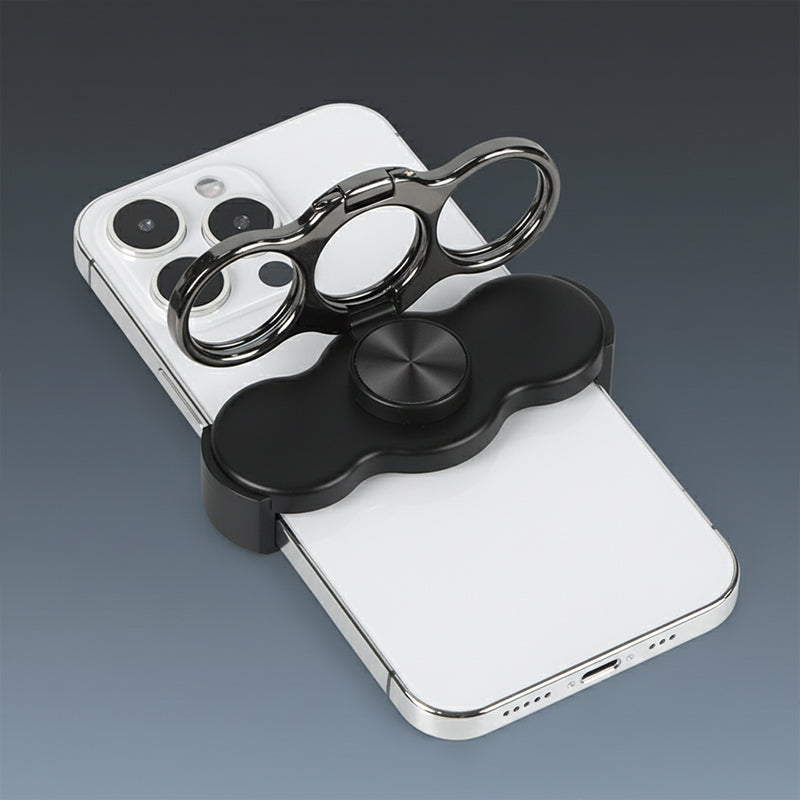 Dual-Ring Three-Finger Back Clip Phone Holder