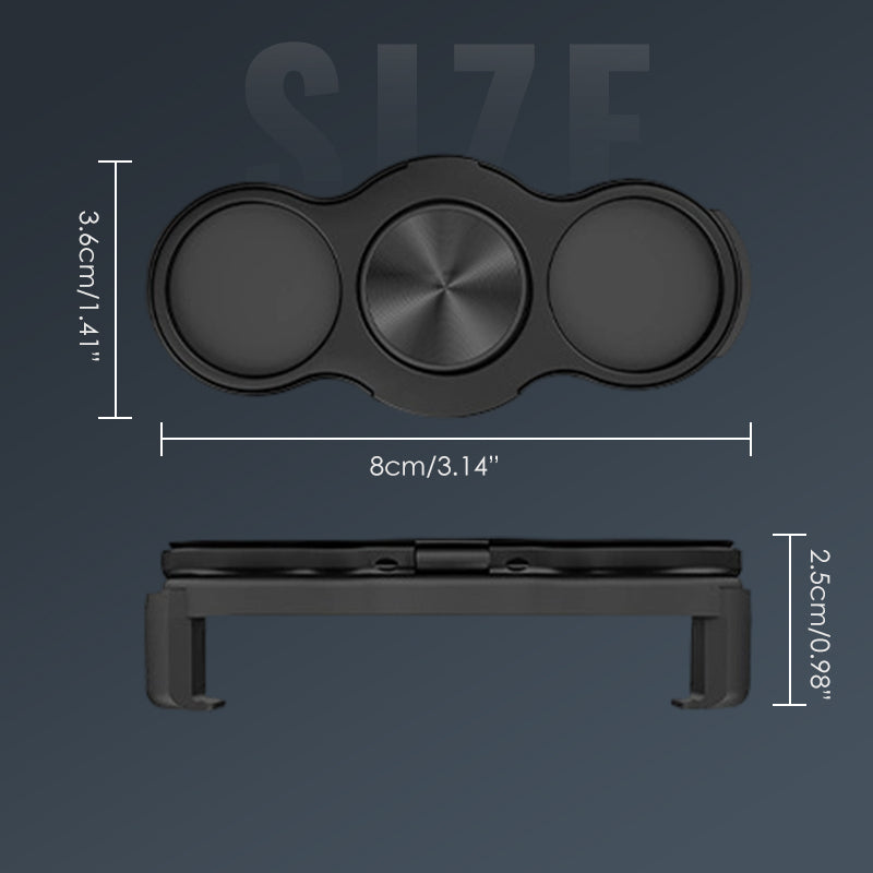 Dual-Ring Three-Finger Back Clip Phone Holder