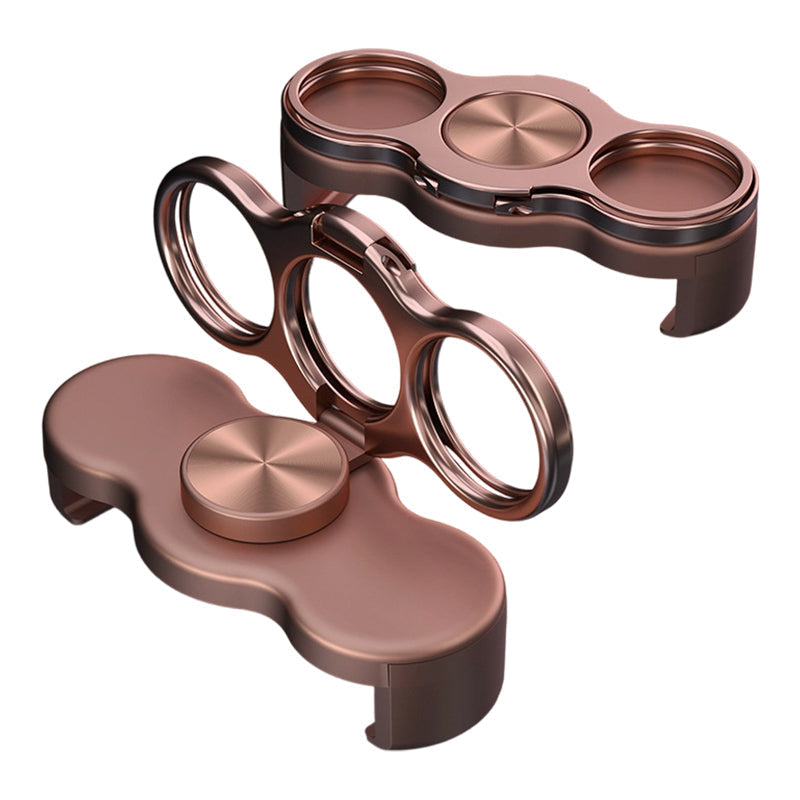 Dual-Ring Three-Finger Back Clip Phone Holder