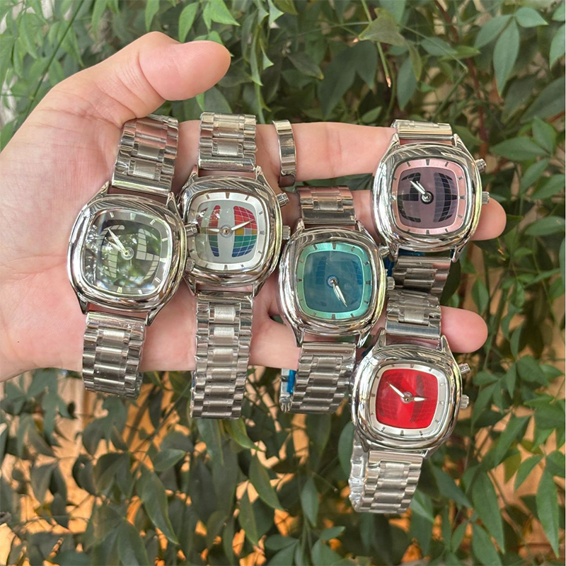 Retro Square Digital Display Watch