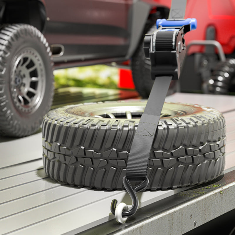 Heavy-Duty Retractable Ratchet Tie-Down Strap 3.3m
