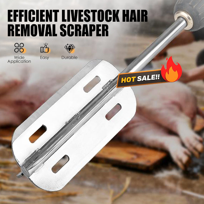 Efficient Livestock Hair Removal Scraper Drill Attachment