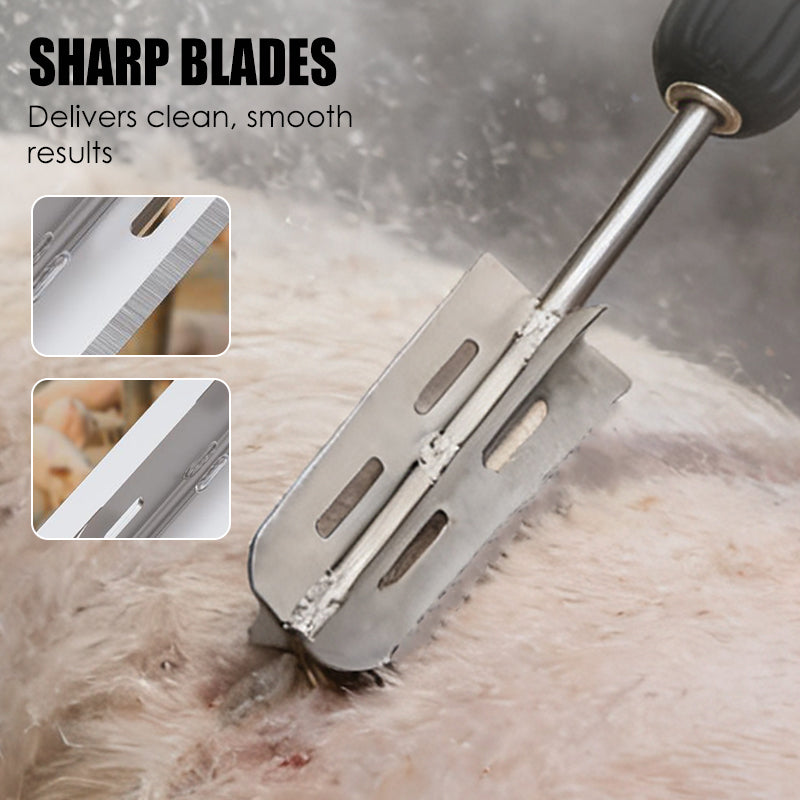 Efficient Livestock Hair Removal Scraper Drill Attachment