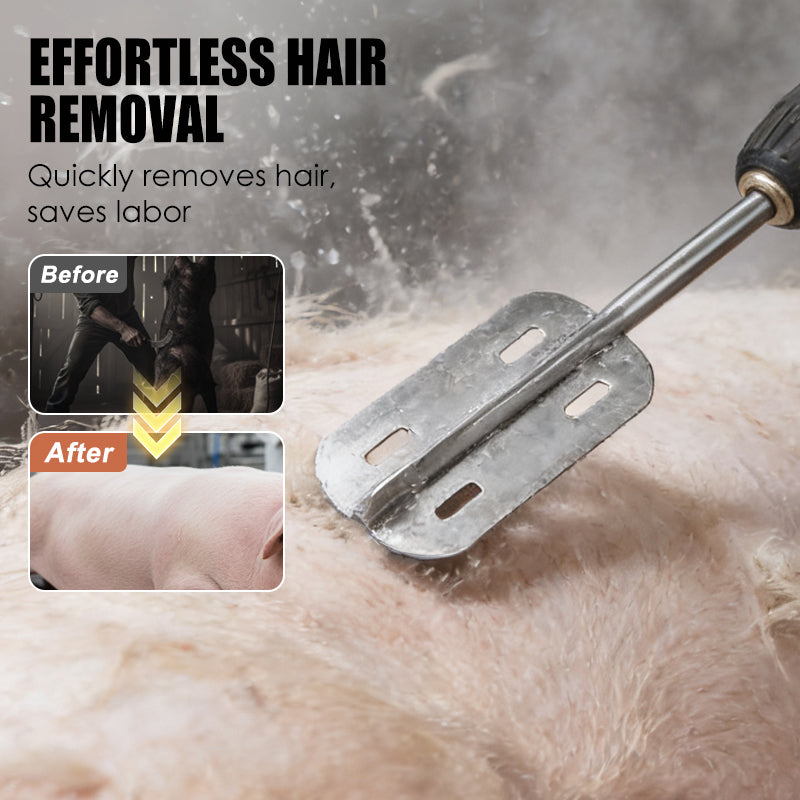 Efficient Livestock Hair Removal Scraper Drill Attachment