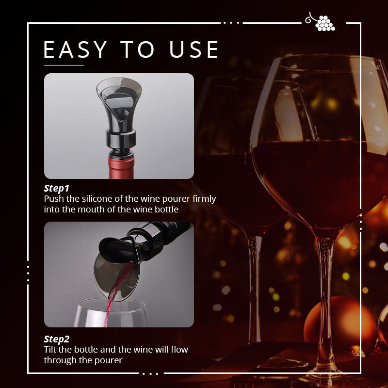 2-in-1 Red Wine Stopper and Pourer