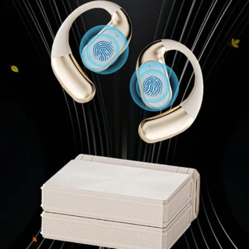 Wireless Open-Ear Earbuds Bluetooth 6.0 IPX5 Sweatproof with Touch Control