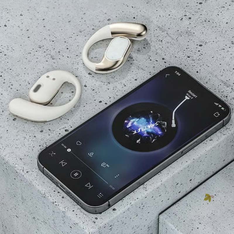 Wireless Open-Ear Earbuds Bluetooth 6.0 IPX5 Sweatproof with Touch Control