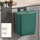 Wall-Mounted Trash Can with Flip Lid