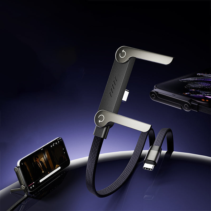 2-in-1 Invisible Holder Charger Cable 240W Fast Charging