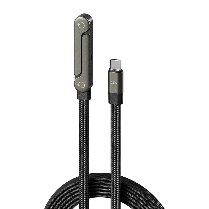 2-in-1 Invisible Holder Charger Cable 240W Fast Charging