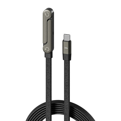 2-in-1 Invisible Holder Charger Cable 240W Fast Charging