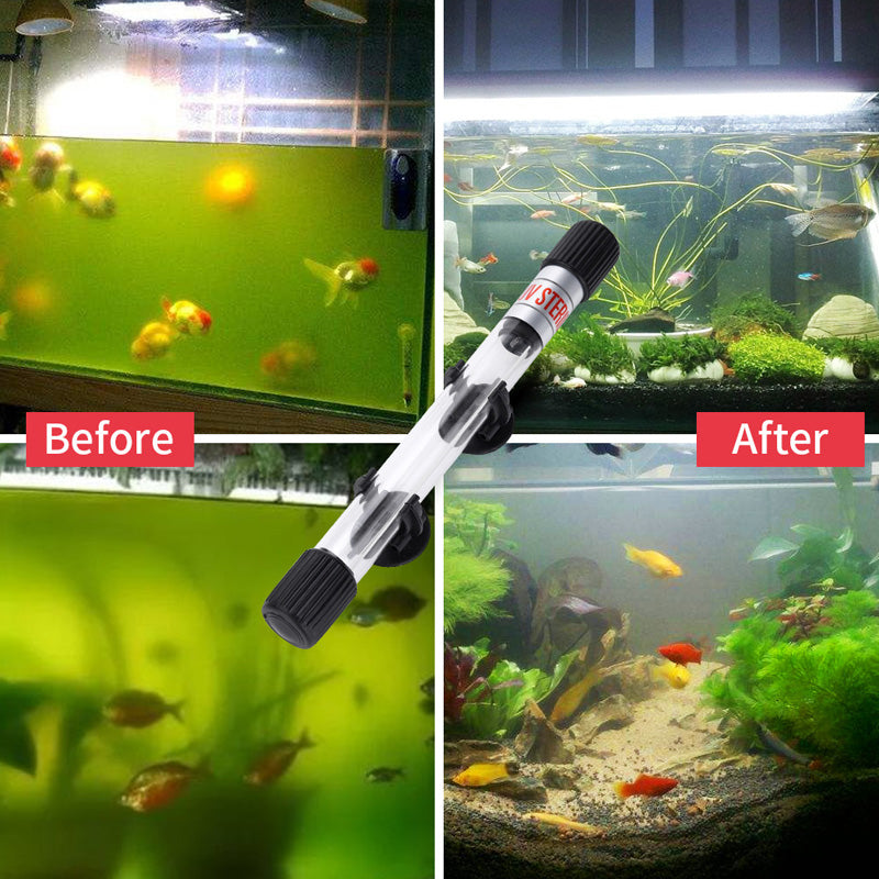 Submersible UV Sterilizer with Timer for Aquarium Water Treatment