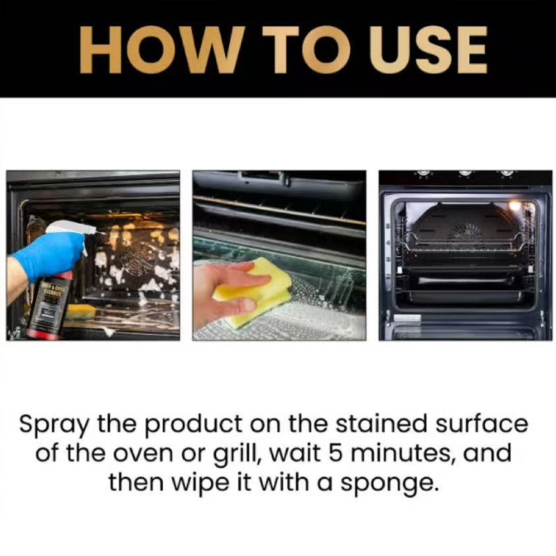 Powerful Degreasing Oven and Grill Cleaner Spray
