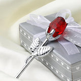 Eternal Love Metal Crystal Rose