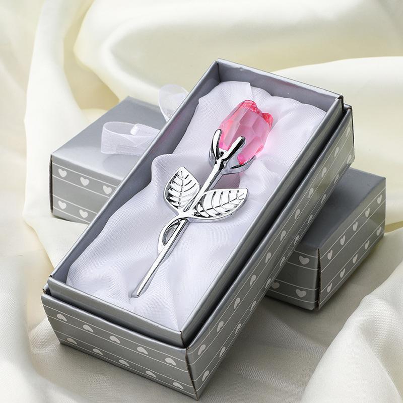 Eternal Love Metal Crystal Rose