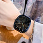 Men's Large Dial Quartz Watch with Silicone Strap