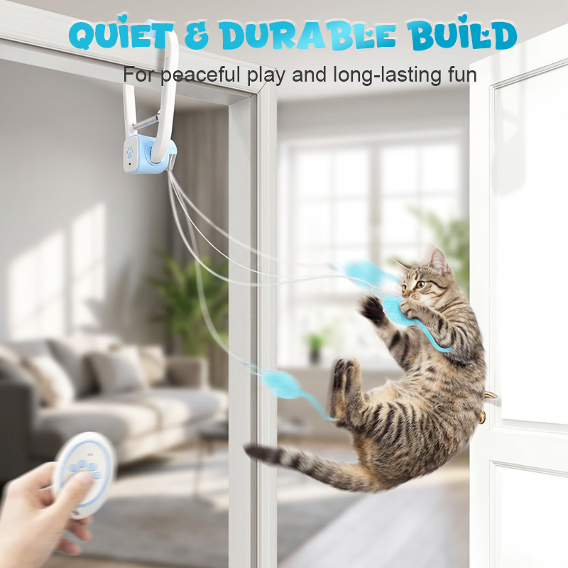 Interactive Remote Control Hanging Cat Toy