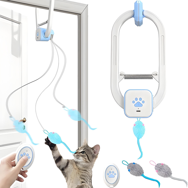Interactive Remote Control Hanging Cat Toy
