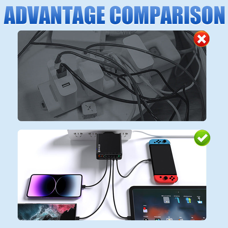 8-Port USB Fast Charger with Smart Charging Technology
