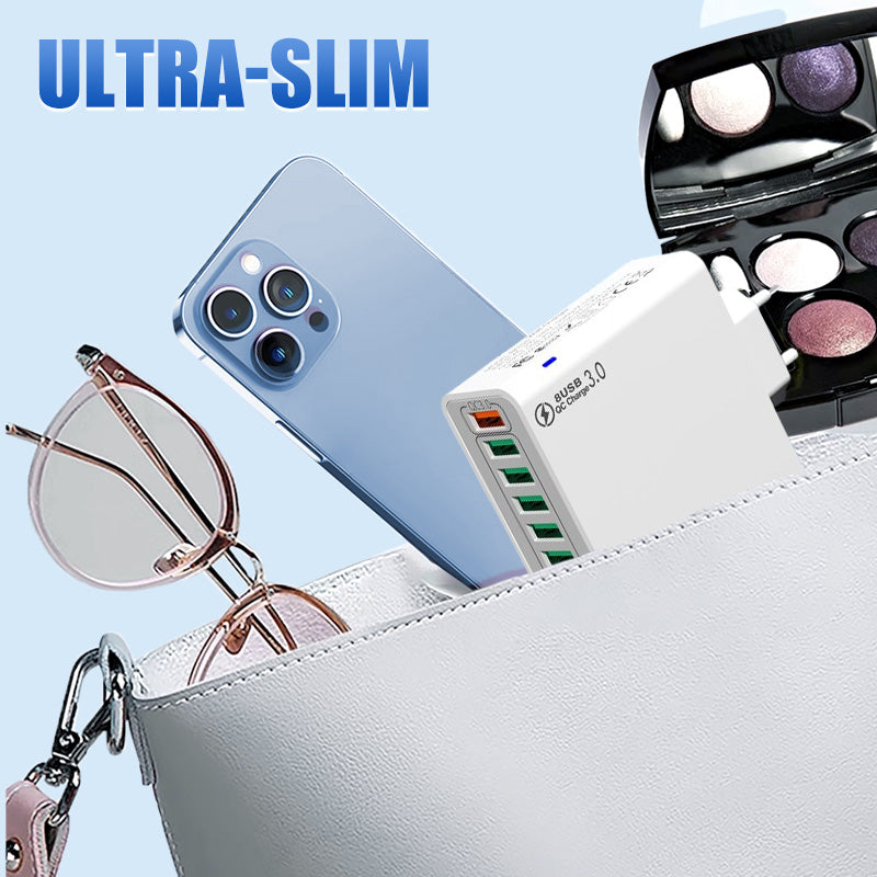 8-Port USB Fast Charger with Smart Charging Technology