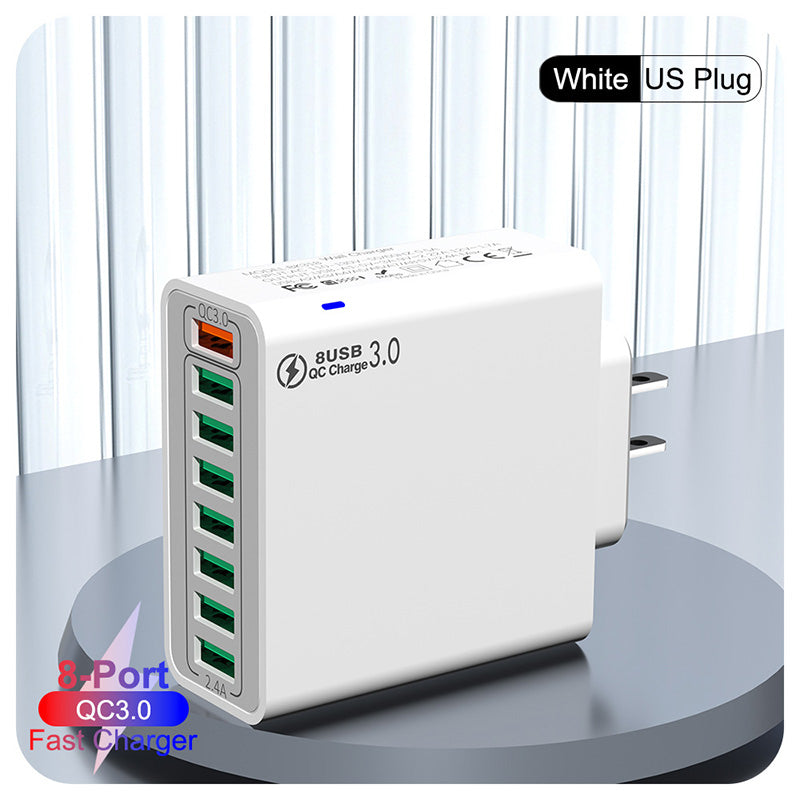 8-Port USB Fast Charger with Smart Charging Technology