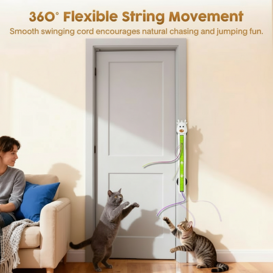 Mounted Automatic Moving Enrichment Cat Toy